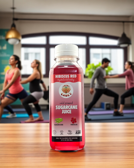 HIBISCUS RED | Cold Pressed Sugarcane Juice